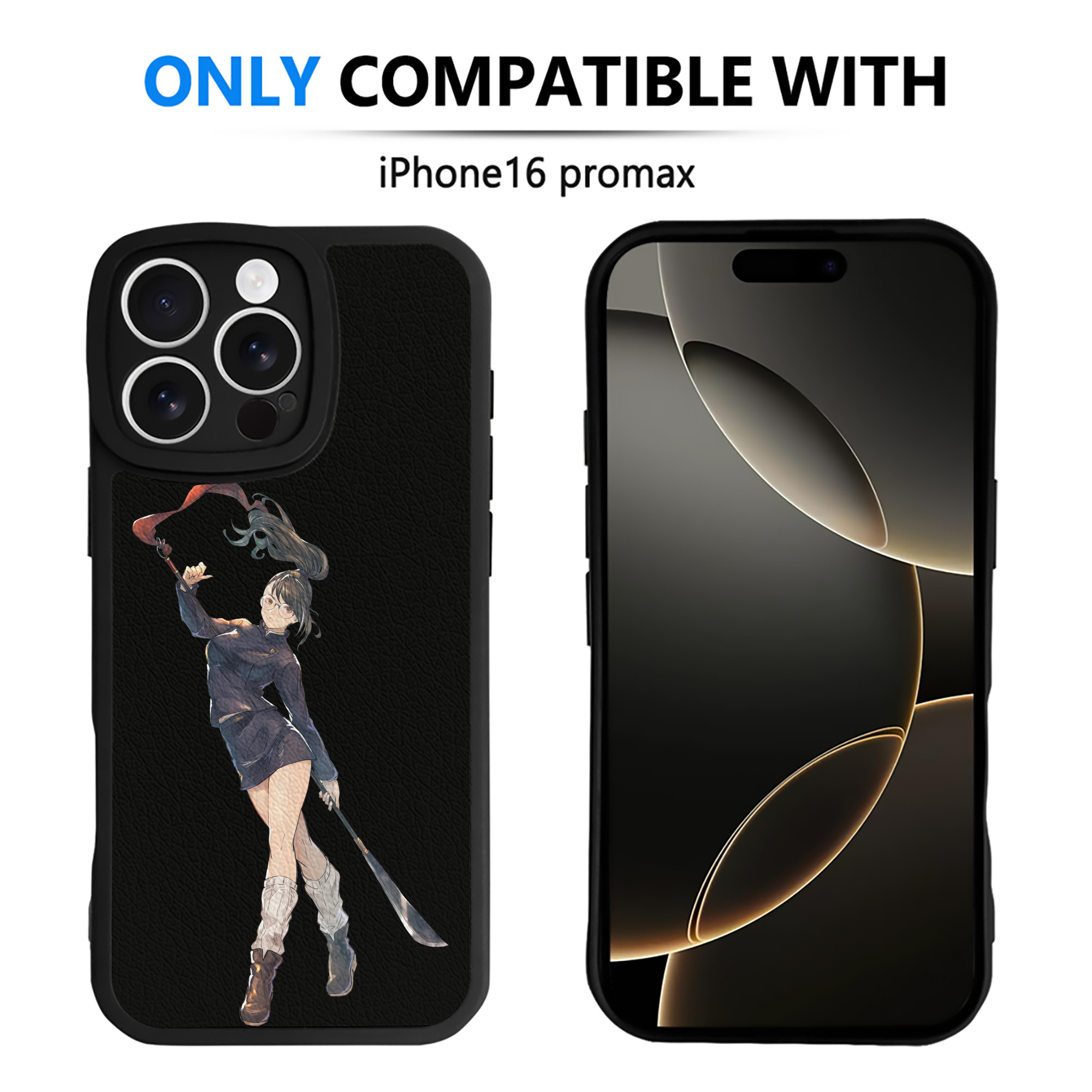 （画像用） 呪術廻戦 Jujutsu Kaisen 【iPhone 16シリーズ対応】シリコンスマホケース（レザー調） 材質：シリコン